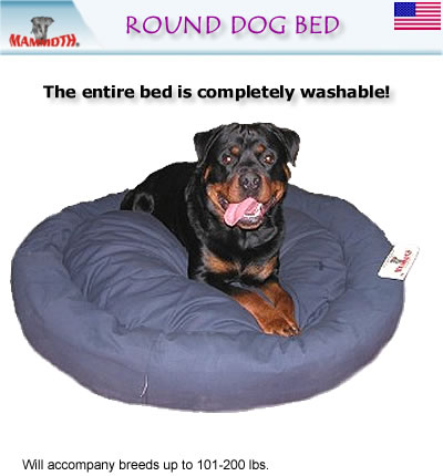 Circle Beds  People on Mammoth Round Dog Bed