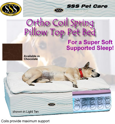   on Sss Coil Spring Quilted Pillow Top Dog Bed